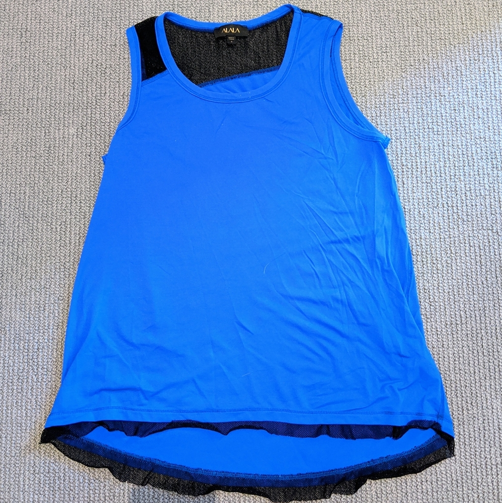 Alala Blue Mesh Tank
